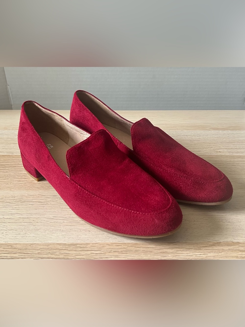Eileen Fisher Elan Burgundy Suede Loafers Size 10